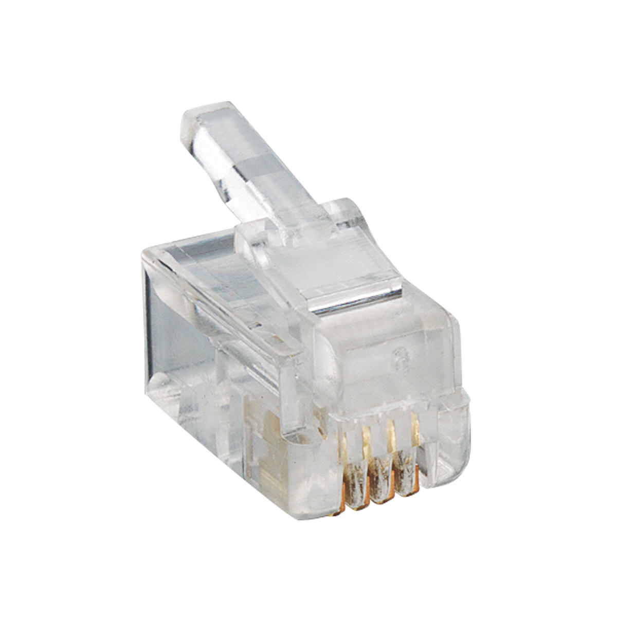 Lumberg-P 126 Telecomunicaciones y teléfono del conector Conn RJ-10 PL 4 POS Crimp ST Cable Mount 4 Terminal 1 Port Bag
