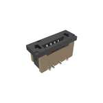 1.00mm Flex Connector, SFW Straight series, 4 Position, Top Entry Surface Mount, ZIF, with Mount Plate