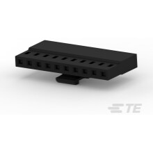TE Connectivity-1-2316104-0 Connector Discrete Wire Housing Conn Housing RCP 10 POS 2mm Crimp ST Cable Mount Black Box
