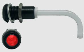 Bivar-RHD-1100-3000-F9PZR67PR LED Light Pipes LED Light Pipe Round Right Angle Fresnel Red Rigid Bag