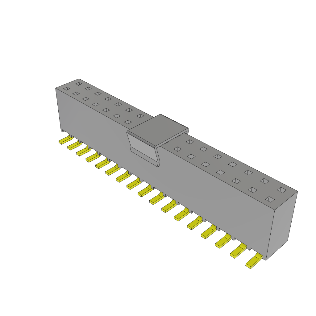 Samtec-SSW-117-22-F-D-VS-P-TR Steckverbinderleisten und Leiterplattenbuchsen Conn Socket Strip SKT 34 POS 2.54mm Solder ST Top Entry SMD T/R