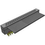 Conn IDC Connector HDR 40 POS 1.27mm IDT RA Cable Mount Tube