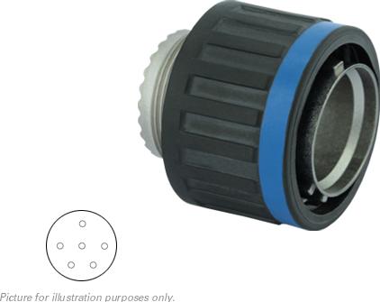 SOURIAU-8D511M98PN Steckverbinder, rund Conn Circular PIN 6 POS Crimp ST Cable Mount 6 Terminal 1 Port