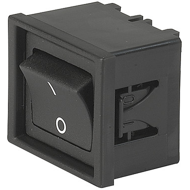 SCHURTER-6050.5525 Switch Rocker Switch Rocker ON OFF DPST PC Pins Curved Rocker 15A 250VAC Box