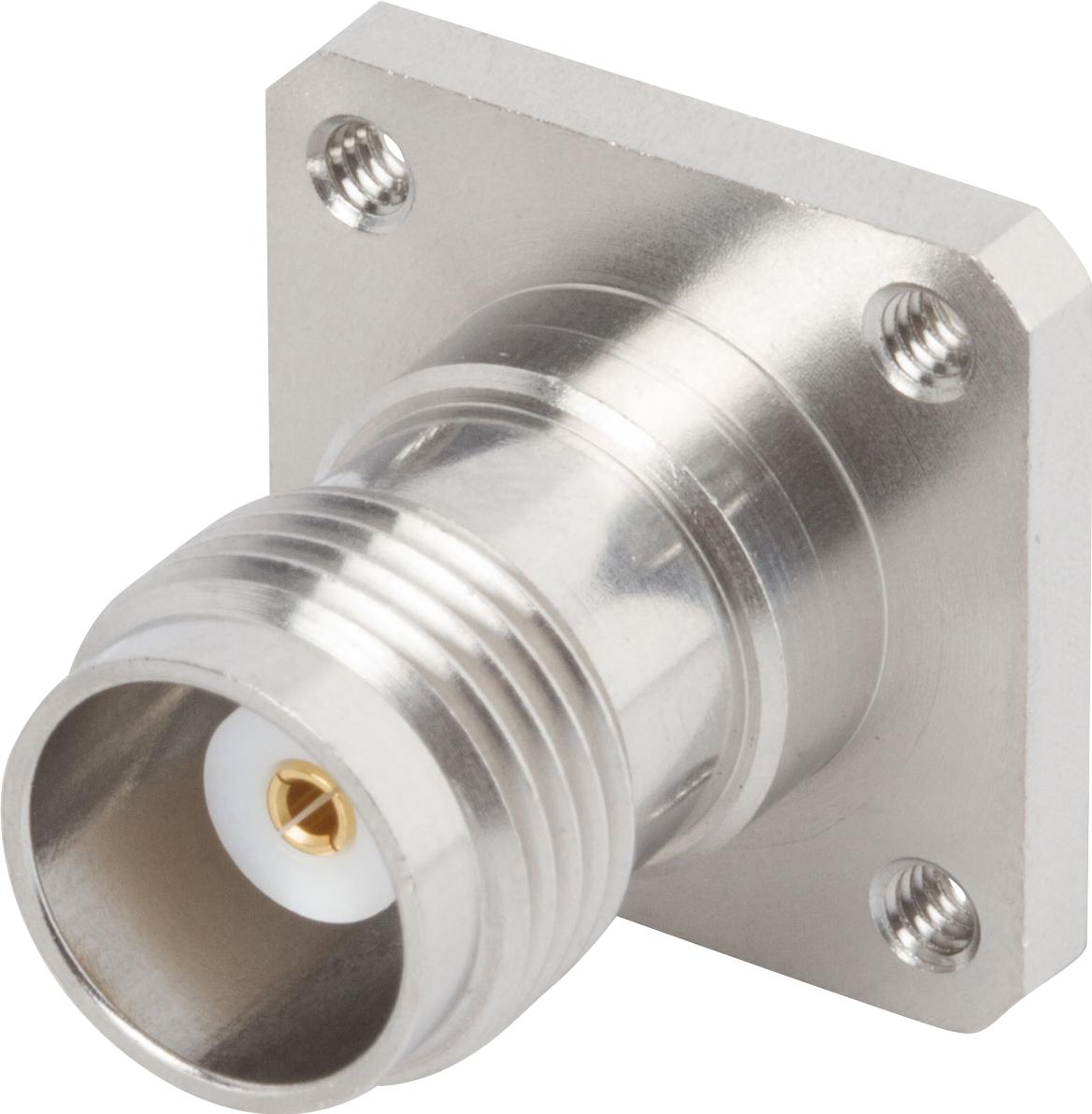 Amphenol SV Microwave-SF1102-6024 Connettore RF Conn SMA-PTNC Adapter 0Hz to 18GHz 50Ohm ST Flange Mount F/F Gold Over Nickel Bag