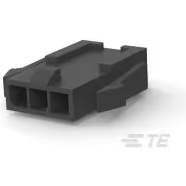 TE Connectivity-1445048-3 Einzeladersteckverbinder, Gehäuse Conn Housing PL 3 POS 3mm Crimp ST Panel Mount Black Tray