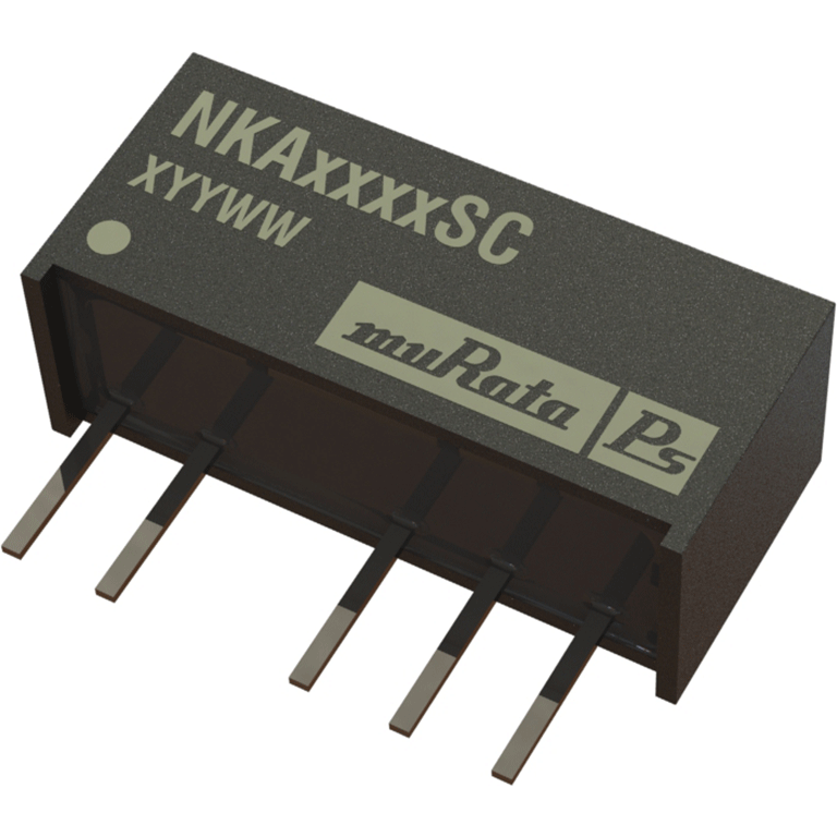 Murata Power Solutions-NKA1212SC DC/DC-Wandler und Spannungsreglermodul Module DC-DC 12VIN 2-OUT -12V/12V -0.042A/0.042A 1W 5-Pin SIP Module Tube