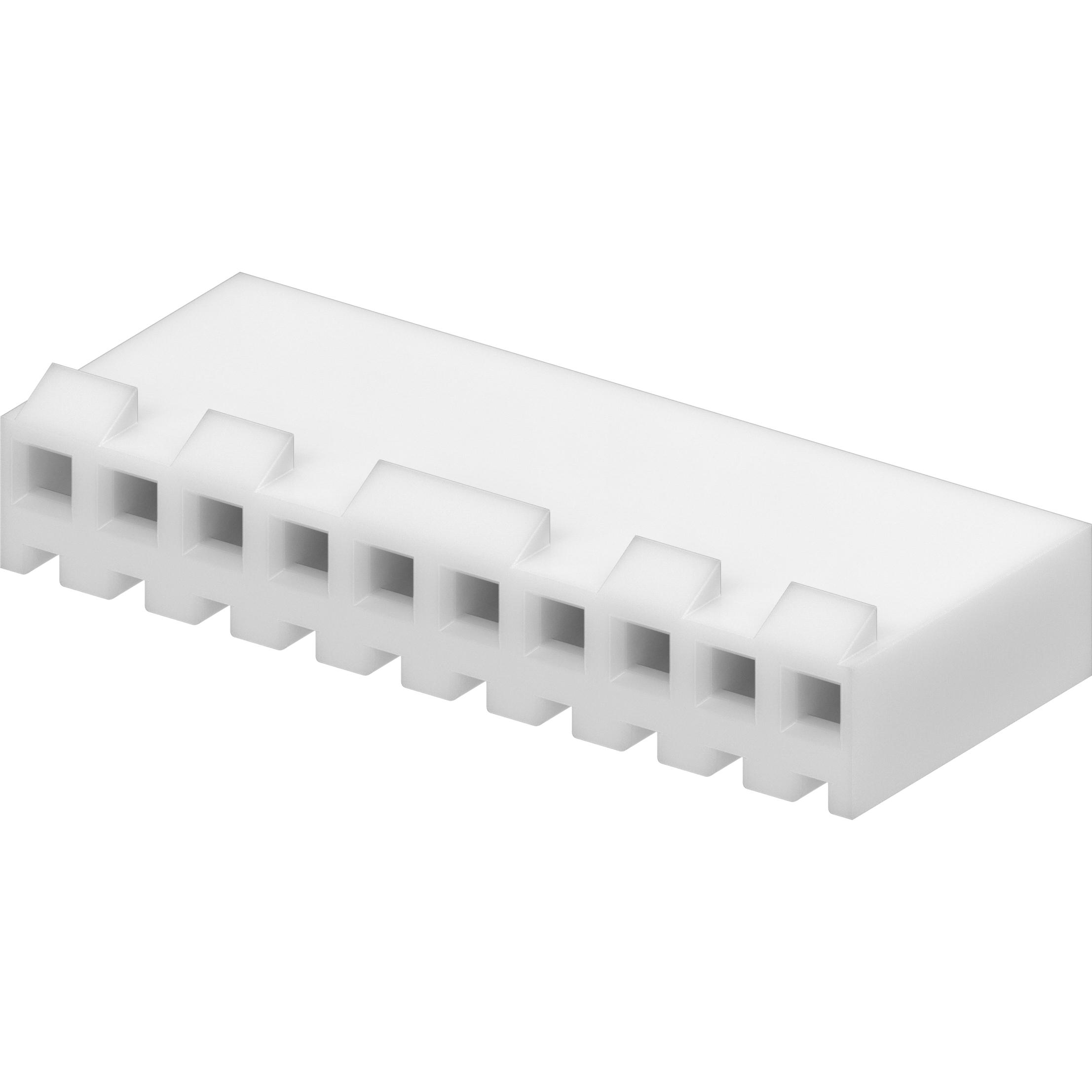 Molex-09-50-3101 Einzeladersteckverbinder, Gehäuse Conn Housing RCP 10 POS 3.96mm Crimp ST Cable Mount Natural KK 396 Bag