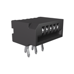 1.00mm Flex Connectors, HLW-R series, 5 Position, Side Entry Non-ZIF Connector, 1mm (0.039inch) Pitch, Kinked Terminal