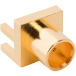 Conn MCX 0Hz to 6GHz 75Ohm Solder ST Edge Mount F Gold