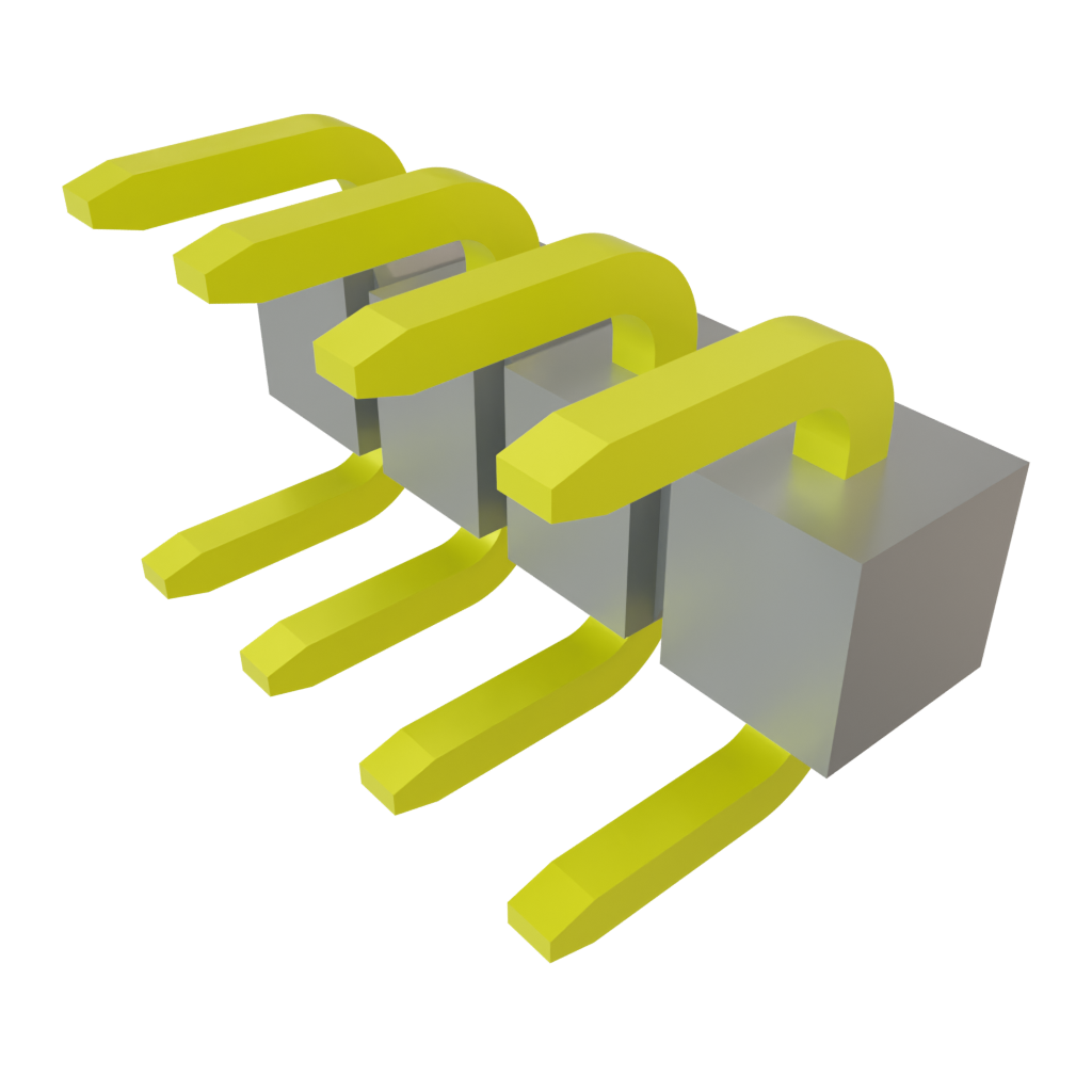 Samtec-BTSW-104-01-T-S Derivaciones y puentes del conector Conn Jumper M 4 POS 2.54mm Solder ST Thru-Hole Bulk