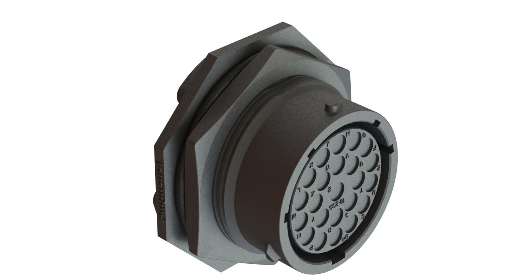 Amphenol-RTS718ND23S03 Steckverbinder, rund Conn Circular SKT 23 POS Solder ST Jam Nut 23 Terminal 1 Port Box