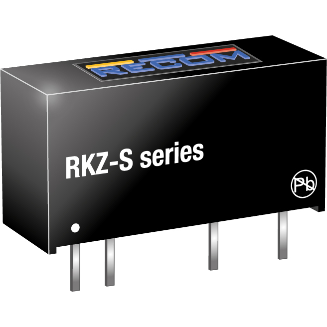 RECOM Power-RKZ-0505S/P Convertisseur CC en CC et module de régulateur de commutation Module DC-DC 5VIN 1-OUT 5V 0.4A 1W Medical 4-Pin SIP Module Tube