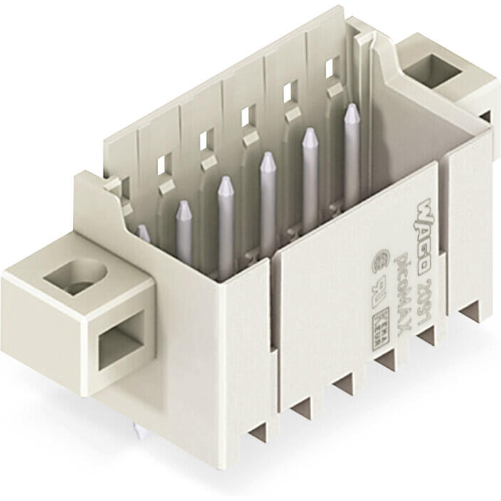 WAGO-2091-1403/005-000 Embases de raccordement et réceptacles PCB THT Male Header, 1.0 mm Dia solder pin, straight, clamping collar, Pin spacing 3.5 mm, 3-pole
