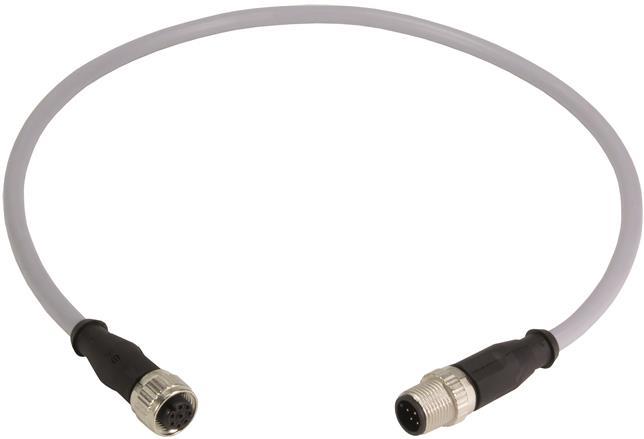 HARTING Technology Group-21348485882020 null Cable Assembly Circular 2m 24AWG M12 Circular to M12 Circular 8 to 8 Straight to Straight
