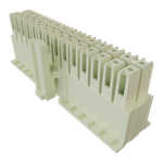 Conn Housing RCP 28 POS 2.54mm Crimp ST Cable Mount White Bulk