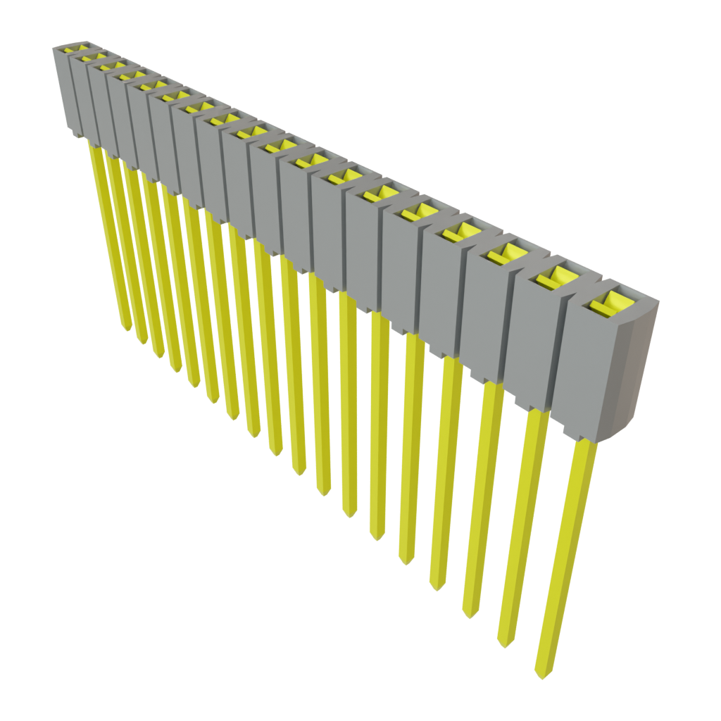 Samtec-SSA-118-W-T Connector Headers and PCB Receptacles Conn Socket Strip SKT 18 POS 2.54mm Solder ST Thru-Hole Bulk