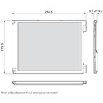 10.4in TFT SVGA 800x600Pixels LVDS 420cd/m2 CCFT Backlight -30°C to 80°C