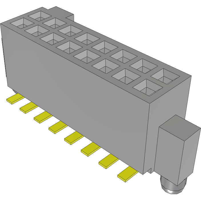 Samtec-SFC-108-T2-L-D-A Piastre connettori e prese PCB Conn Socket Strip SKT 16 POS 1.27mm Solder ST SMD Tube