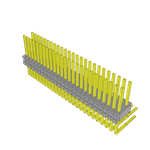 Conn Unshrouded Header HDR 50 POS 1.27mm Solder RA Side Entry Thru-Hole Tube
