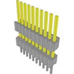 Conn Board Stacker HDR 10 POS 1.27mm Solder ST Thru-Hole Tube