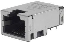 Bel Fuse-P01-1AA2-01 Steckverbinder, Telefon und Telekommunikation Conn RJ-45 RCP 8 POS 1.27mm Solder RA Thru-Hole 8 Terminal 1 Port