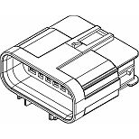 Delphi-15422562KX Einzeladersteckverbinder, Gehäuse Conn Housing PL 14 POS Crimp ST Cable Mount Black