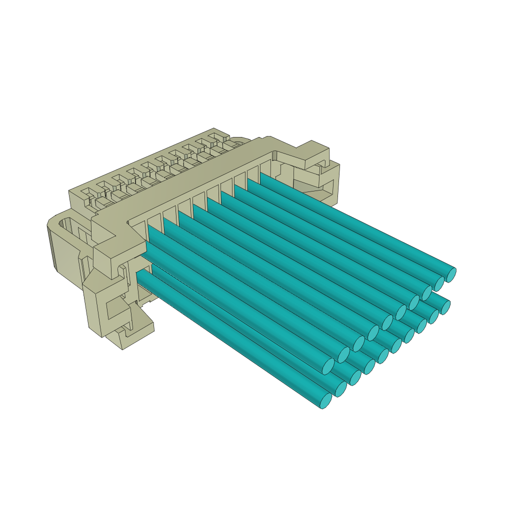 Samtec-S1SDT-10-28-GF-10.00-L Andere Kabelbaugruppen Cable Assembly Discrete Wire 0.254m 28AWG Wire to Board to Wire to Board 20 to 20 POS F-F Crimp-Crimp Bag