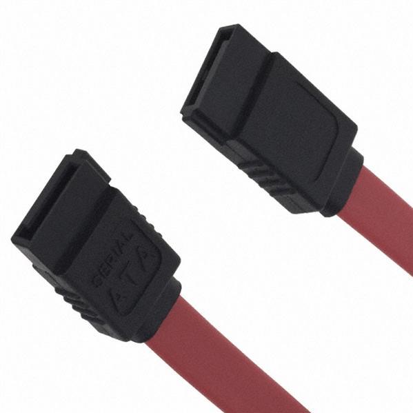 CnC Tech, LLC-760-10010-00030 Andere Kabelbaugruppen Cable Assembly UL 2725 0.3m 26AWG SATA to SATA 7 to 7 POS F-F Crimp-Crimp Bag