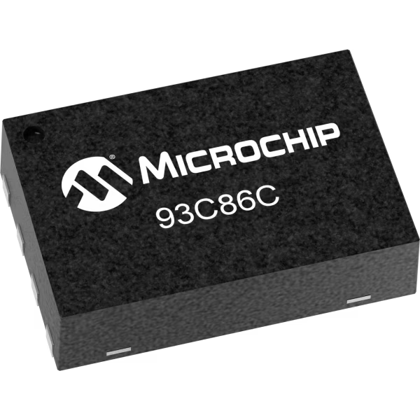Microchip Technology-93C86CT-E/MNY EEPROM EEPROM Serial-Microwire 16K-bit 2K x 8/1K x 16 5V Automotive AEC-Q100 8-Pin TDFN EP T/R