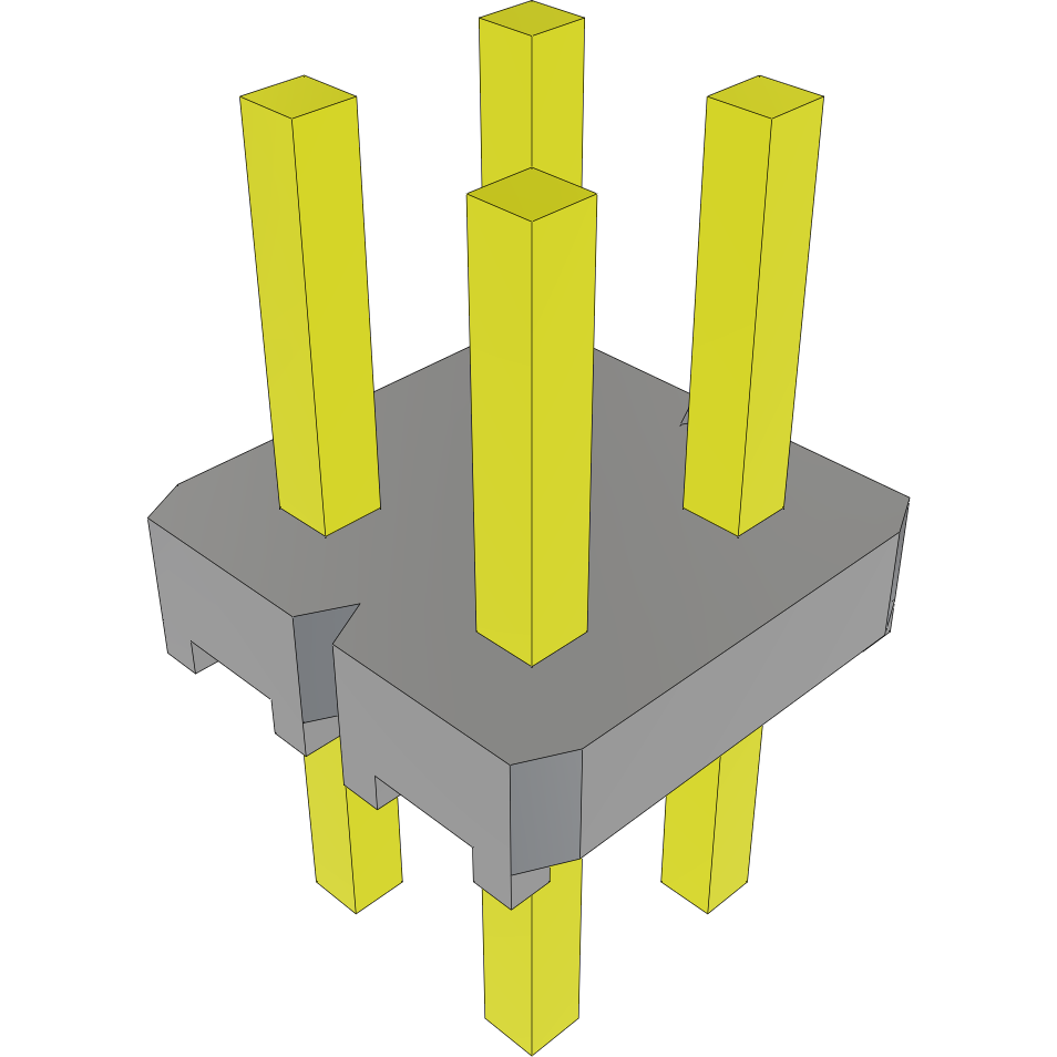 Samtec-MTLW-102-05-G-D-150 Steckverbinderleisten und Leiterplattenbuchsen Conn Unshrouded Header HDR 4 POS 2.54mm Solder ST Top Entry Thru-Hole Bulk