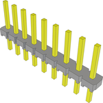Conn Unshrouded Header HDR 9 POS 2.54mm Solder ST Top Entry Thru-Hole Bulk
