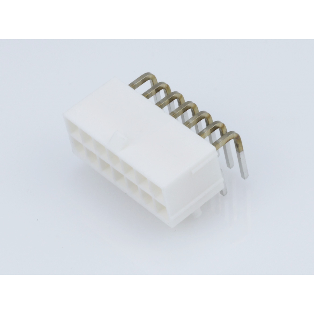 Molex-0039301142 连接器插头及 PCB 插座 Conn Wire to Board HDR 14 POS 4.2mm Solder RA Side Entry Thru-Hole Mini-Fit Jr Bag