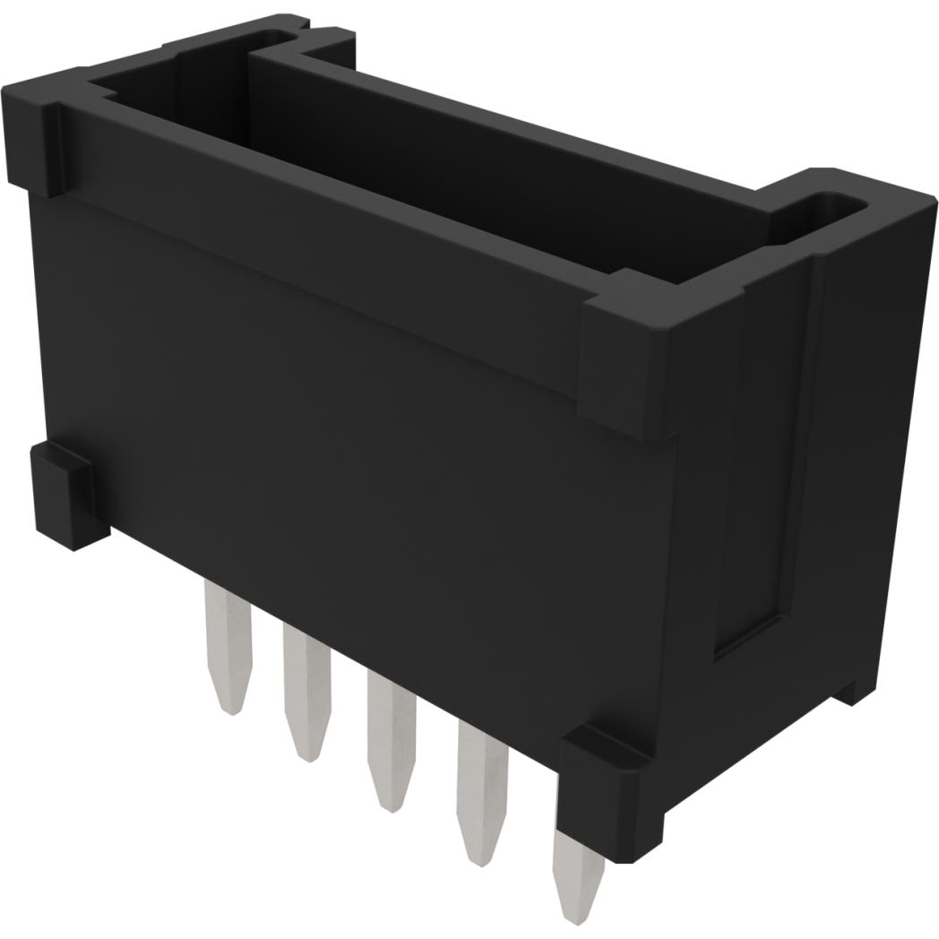 Molex-2200970571 连接器插头及 PCB 插座 Conn Shrouded Header (4 Sides) HDR 5 POS 1.25mm Solder ST Thru-Hole Micro-Lock Plus Tray