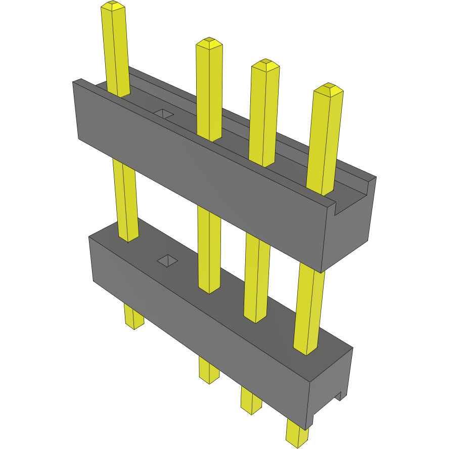 Samtec-DW-05-15-T-S-394-002 Cabezales del conector y receptáculos PCB Conn Board Stacker HDR 5 POS 2.54mm Solder ST Top Entry Thru-Hole Bulk
