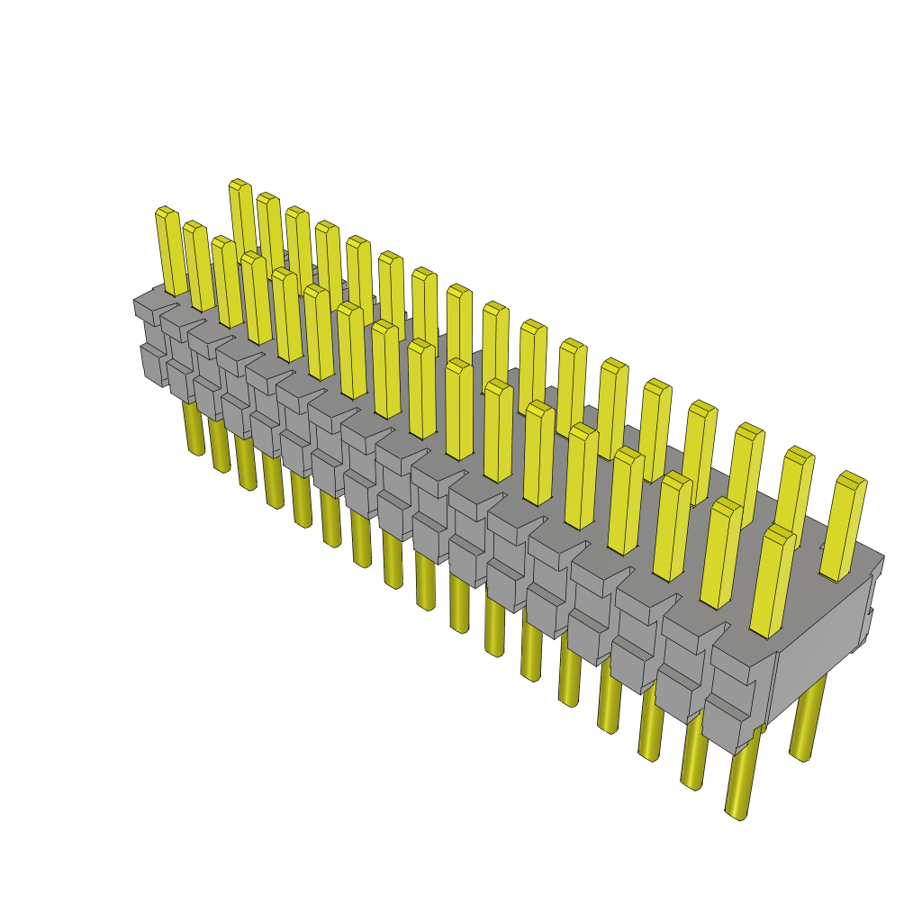 Samtec-TMS-117-02-L-D Piastre connettori e prese PCB Conn Unshrouded Header HDR 34 POS 1.27mm Solder ST Top Entry Thru-Hole Tube
