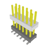 Conn Board Stacker HDR 12 POS 2.54mm Solder ST SMD Tube