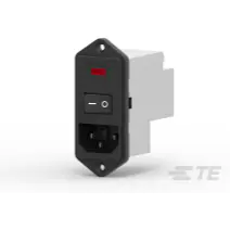 TE Connectivity-PM0SSSSX0 Spannungsversorgungseingangsmodule Power Entry Module EMI/RFI Filtered M 3 POS (115VAC/230)VACVAC 10A Fuse/Switch/Voltage Selector ST 1 Port