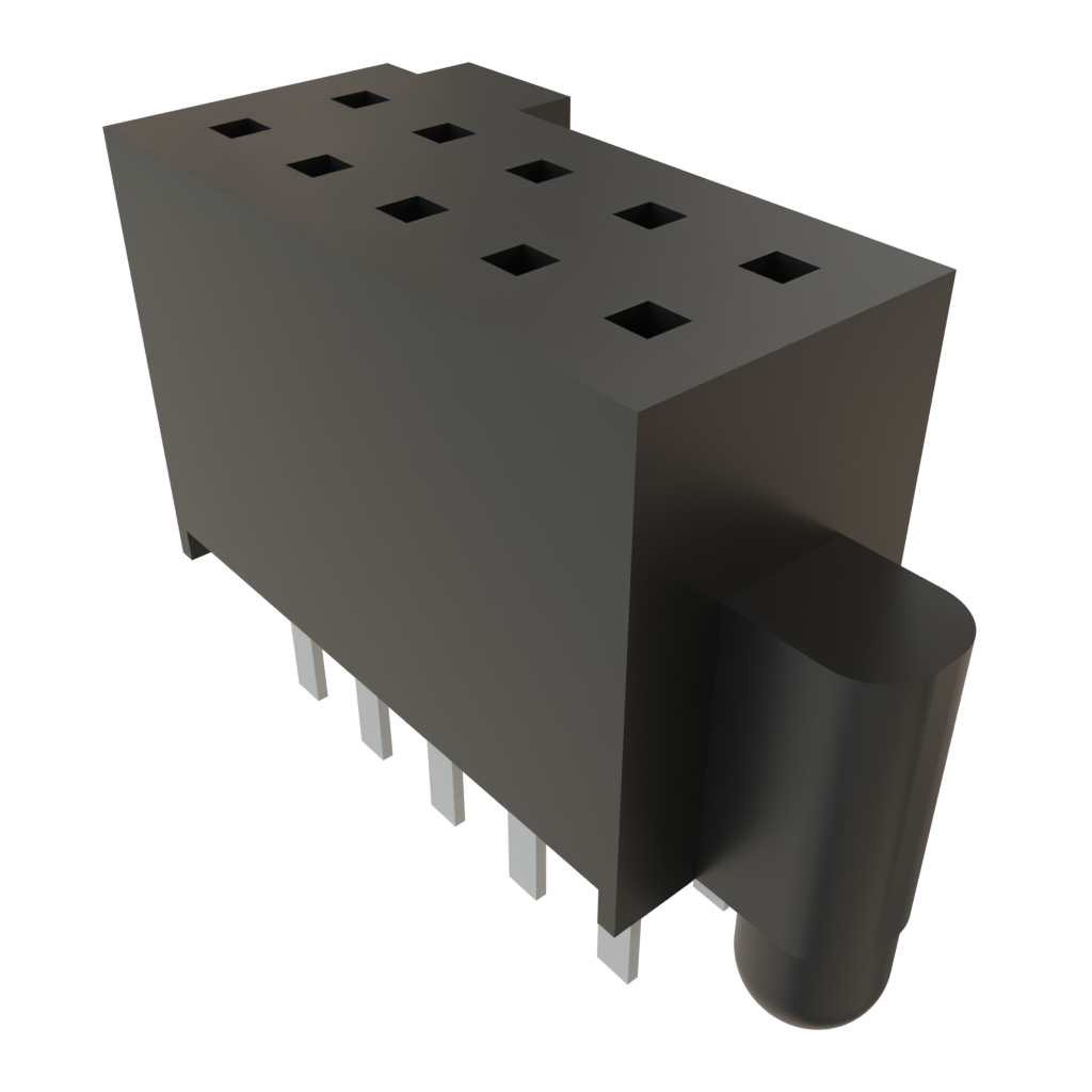 Samtec-SFM-105-03-S-D-A Connector Headers and PCB Receptacles Conn Socket Strip SKT 10 POS 1.27mm Solder ST Top Entry Thru-Hole TIGER EYE™ Tube