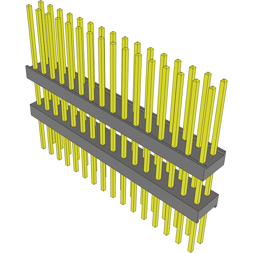 Samtec-EW-16-13-L-D-433 Connector Headers and PCB Receptacles Conn Board Stacker HDR 32 POS 2.54mm Solder ST Top Entry Thru-Hole Bulk