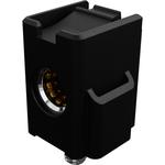 HyperQube 6.00mm, Screw Mount, Right-Angle PCB Receptacle, Black, Tray