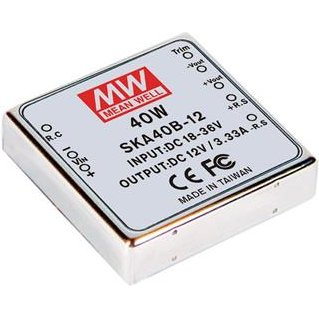 Mean Well Enterprises-SKA40A-15 DC/DC-Wandler und Spannungsreglermodul Module DC-DC 1-OUT 15V 2.67A 40W 8-Pin Tube