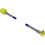 Cable Assembly Coaxial 0.405m 26AWG SMA to MMCX PL-PL Solutionator Bulk