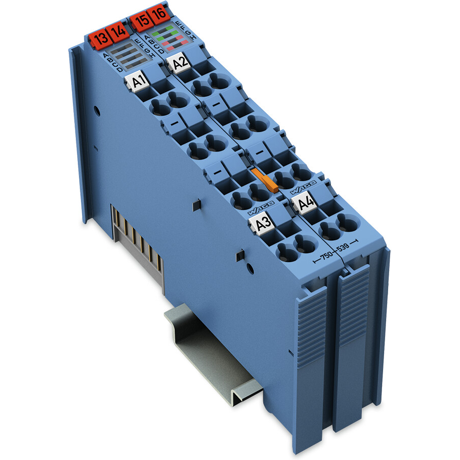 WAGO-750-539 Prodotti vari 4-Channel Digital output, 24 VDC, valve, Intrinsically safe