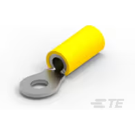 TE Connectivity-342183-1 Connector Terminals Ring Tongue Terminal 10-12AWG Copper Yellow 28.02mm Tin Loose