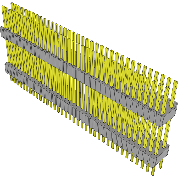 Samtec-DWM-36-60-G-D-505 Steckverbinderleisten und Leiterplattenbuchsen Conn Board Stacker HDR 72 POS 1.27mm Solder ST Thru-Hole Tube