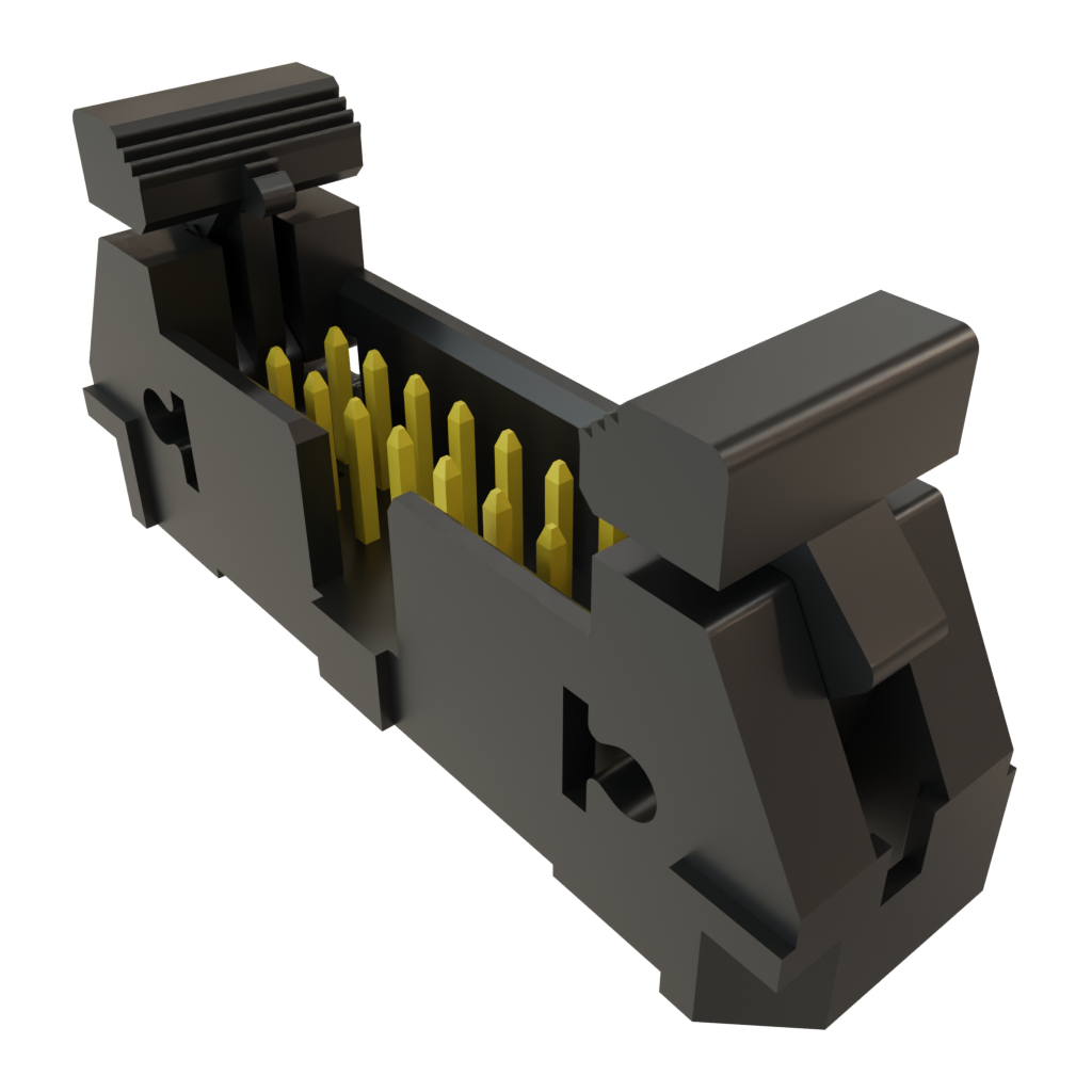 Samtec-EJH-108-01-F-D-TH Steckverbinderleisten und Leiterplattenbuchsen Conn Ejector Header HDR 16 POS 2.54mm Solder ST Top Entry Thru-Hole Tube