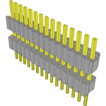 Conn Board Stacker HDR 15 POS 1.27mm Solder ST Thru-Hole Tube