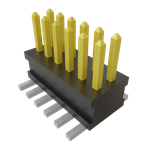 Conn Unshrouded Header HDR 12 POS 1.27mm Solder ST Top Entry SMD TIGER CLAW™ Tube