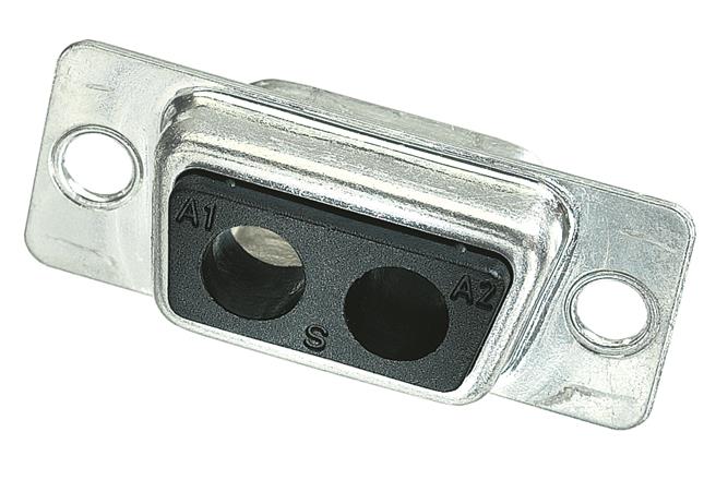 HARTING-09691000022 Steckverbinder, D-Sub Conn D-Sub F 2Cavity POS Crimp ST Panel Mount 2 Terminal 1 Port Tray